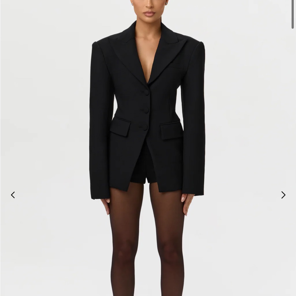 Naked Wardrobe Black Tailored Blazer & Shorts